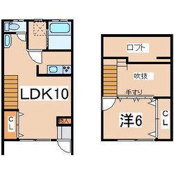 郡山駅 バス30分  新蟻塚下車：停歩3分 1-2階の物件間取画像